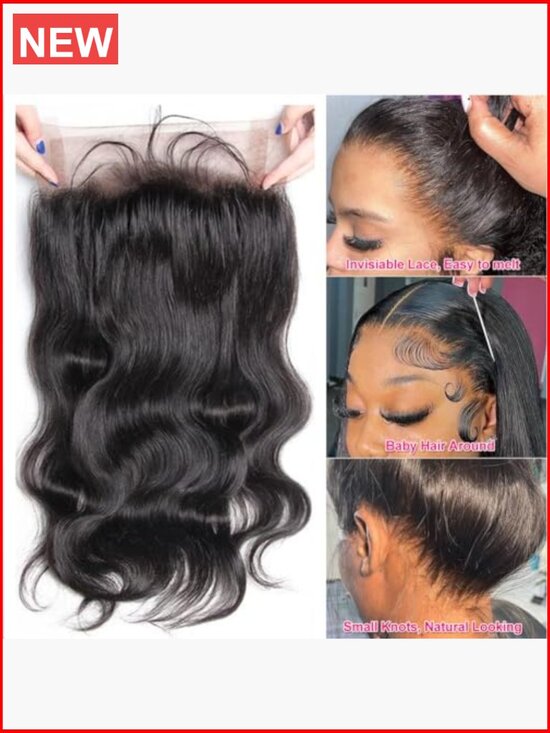 360 Lace Front Wig Human Hair Pre Plucked Transparent Lace Full Head Wig with main image 6
